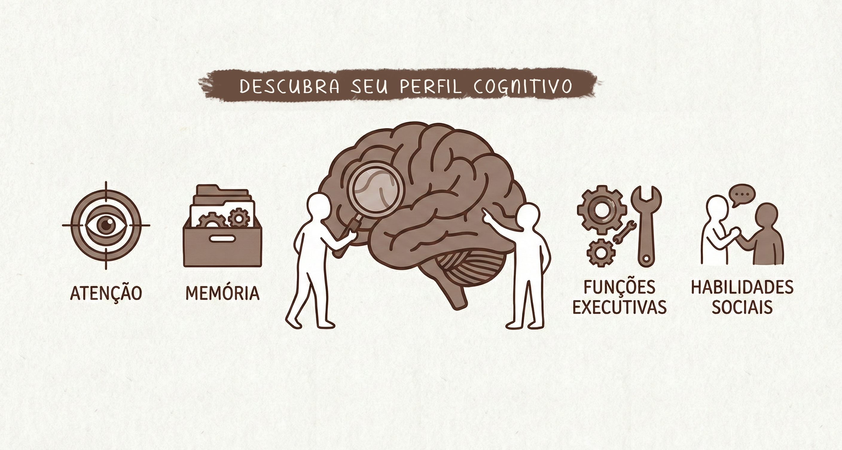 Ilustração representando avaliação psicológica e saúde mental